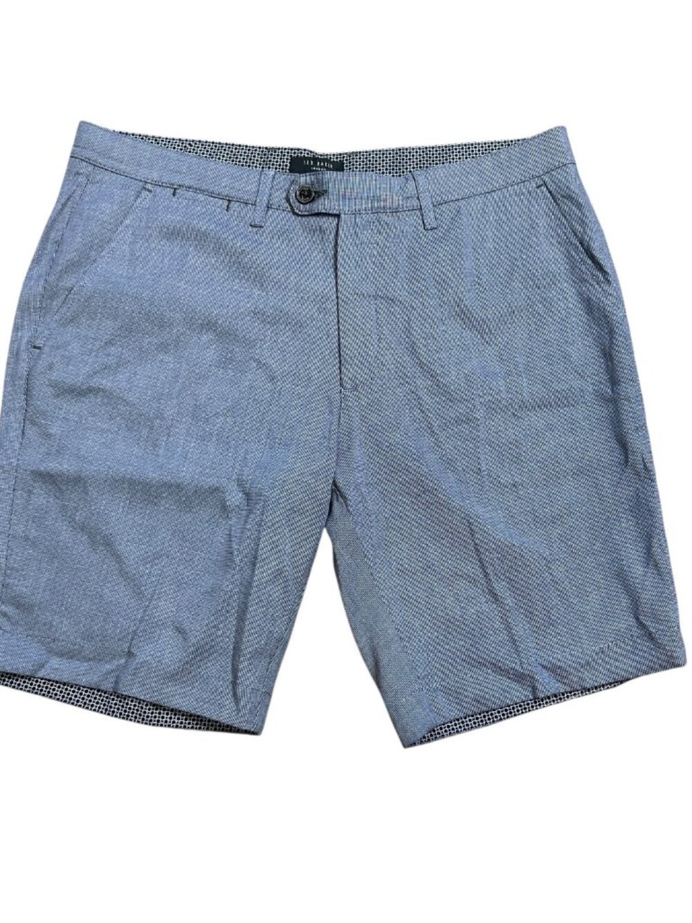 Ted Baker London Men's Shorts Slate Blue Gray Bermuda Golf Size 36 Waist